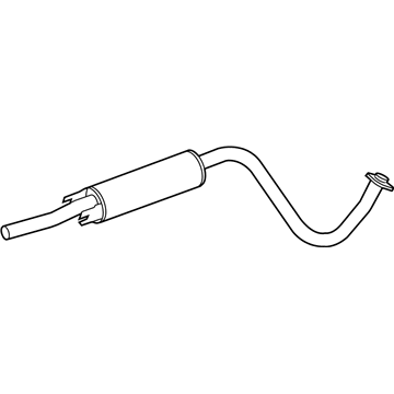 Nissan 20300-3SA1A Exhaust, Sub Muffler Assembly