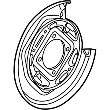 GM 15111377 Plate, Rear Brake Backing