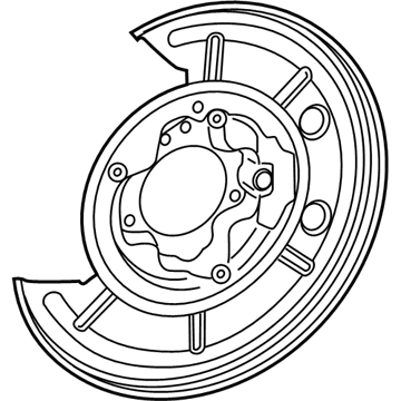 Mopar 68407423AA Plate-Brake Backing