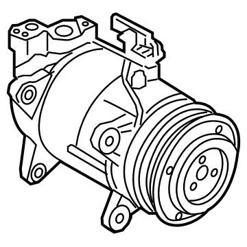 BMW 64-52-6-826-880 Air Conditioning Compressor Without Magnetic Coupling