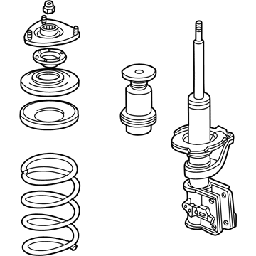 Honda 51602-S5A-A28 Shock Absorber Assembly, Left Front