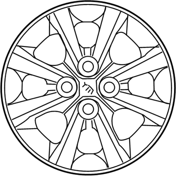 Kia 529601W150 Wheel Hub Cap Assembly