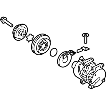 Kia 977012S500DR Reman Compressor Assembly