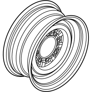 Ford 8C2Z-1015-E Wheel, Steel