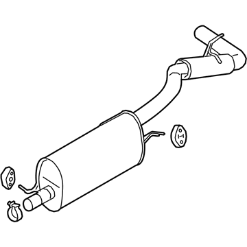 Ford KB3Z-5230-B Muffler & Pipe