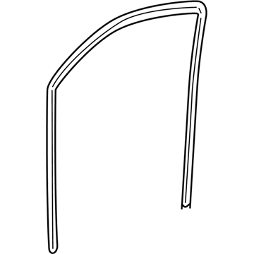 Mopar 5076871AF WEATHERSTRIP-Front Door Glass