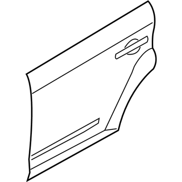 Nissan 82153-CA030 Panel-Rear Door, Outer LH