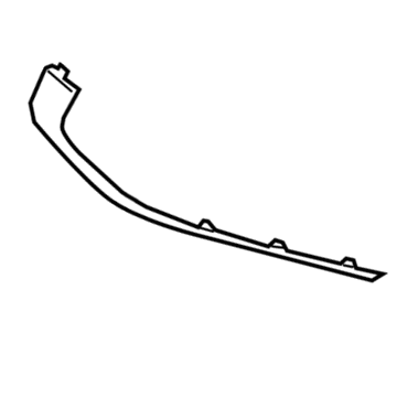 Hyundai 86694-S8000 Moulding-Rear Bumper, LH