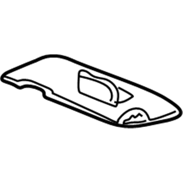 Honda 83280-S9A-A81ZA Sunvisor Assembly, Driver Side (Light Seagull Gray) (Mirror)