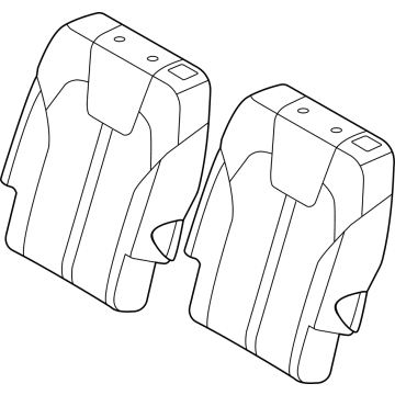 Kia 89300P2540MRL Back Assembly-2ND Seat, L
