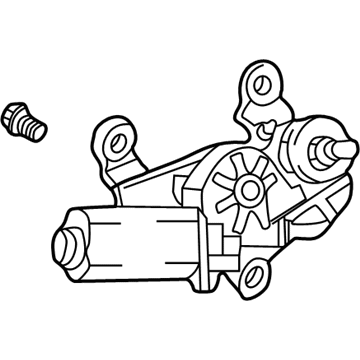 Hyundai 98700-26000 Rear Wiper Motor & Linkage Assembly