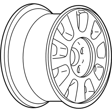 GM 9593495 Wheel Rim-15X6.0 Aluminum 42Mm Outside *Silver Spark