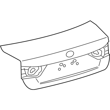 Lexus 64401-30C72 Panel Sub-Assy, Luggage Compartment Door