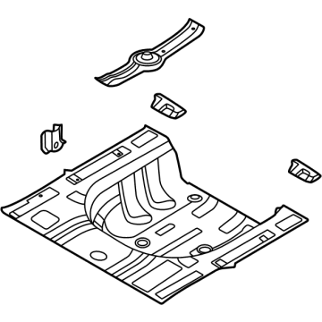 Hyundai 65530-L5000 PNL Assembly-RR Floor RR Complete