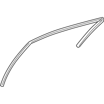 Mopar 4814623AE WEATHERSTRIP-Front Door Glass