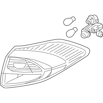 Hyundai 92402-D3550 Lamp Assembly-Rear Comb Outside, RH