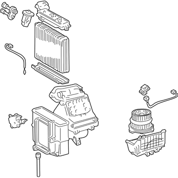 Toyota 87030-52570 Evaporator Assembly