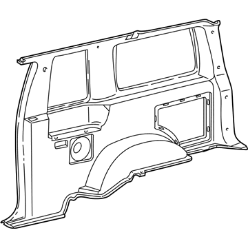 Ford XL2Z-9831012-AAA Quarter Trim Panel