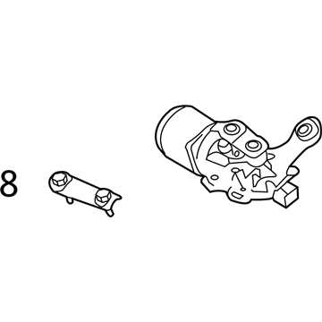 Nissan 28810-3AN1A Motor Assy-Windshield Wiper