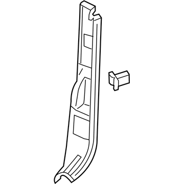 GM 15786637 Panel Asm-Body Lock Pillar Trim *Ebony