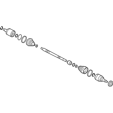 Hyundai 49501-3Q080 Shaft Assembly-Drive, RH