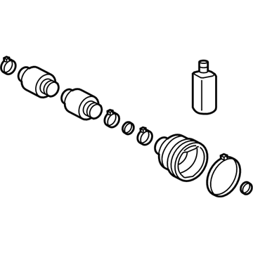 Hyundai 49584-3Q700 Damper Kit-Front Axle Dynamic, LH