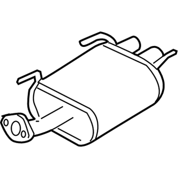 Nissan 20100-ZG30A Exhaust, Main Muffler Assembly