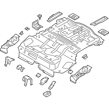 Ford G1FZ-5811215-B Rear Floor Pan