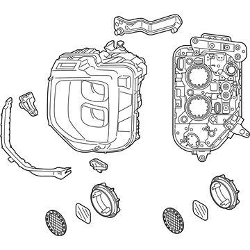 Hyundai 92102-S8110 Headlamp Assembly, Right