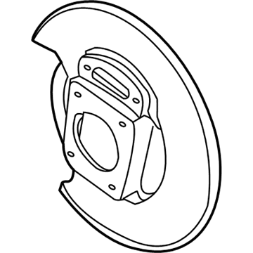 GM 18041757 Plate, Parking Brake Support