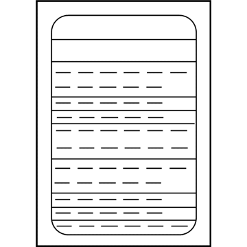 GM 19317231 Fuse Box Label