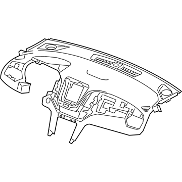 GM 84492343 Upper Dash Panel