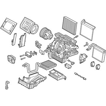 Ford F1FZ-19B555-E Evaporator Assembly