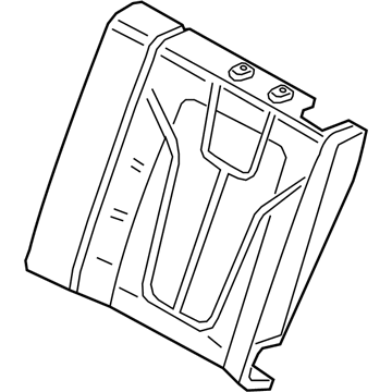 Hyundai 89350-J3000 Pad Assembly-Rear Seat Back, LH