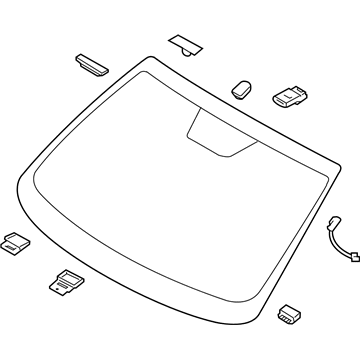 Hyundai 86111-D3060 Windshield Glass Assembly