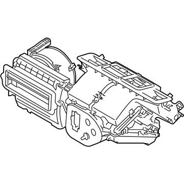 BMW 64-11-9-335-271 Empty Housing For Heater/Air Condit.Unit