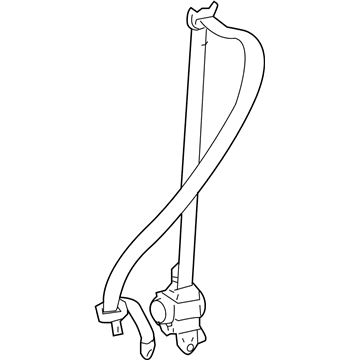 Toyota 73220-60671-C0 Belt & Retractor
