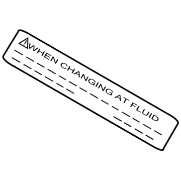 Infiniti 99053-AR000 Label, Oil Caution