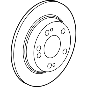 Honda 42510-TEG-A00 Disk, Rear Brake (9T)