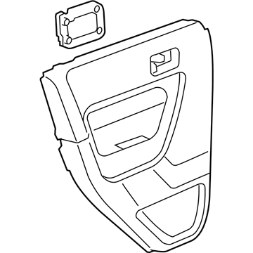GM 25996306 Panel Asm-Rear Side Door Trim *Light Cashmere