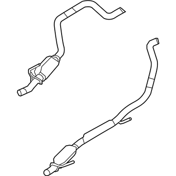 Mopar 55398332AH Left Exhaust Pipe And Resonator