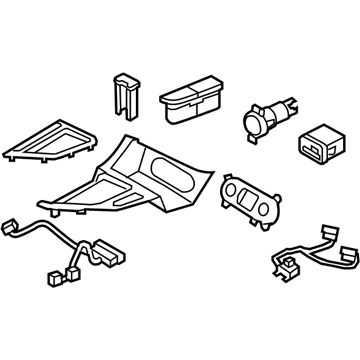 Kia 846502T340MB2 Cover Assembly-Console U