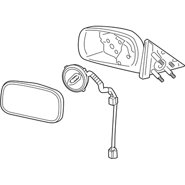 GM 25822564 Mirror Assembly