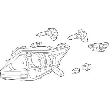 Lexus 81150-0E150 Headlamp Assembly, Left