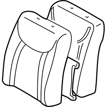 Lexus 71073-50720-A1 Front Seat Back Cover, Right (For Separate Type)