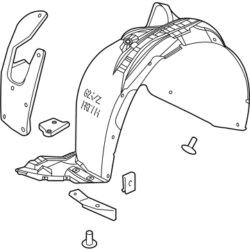 GM 42693360 Fender Liner