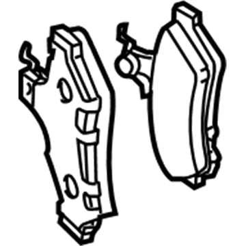 GM 92175205 Rear Pads