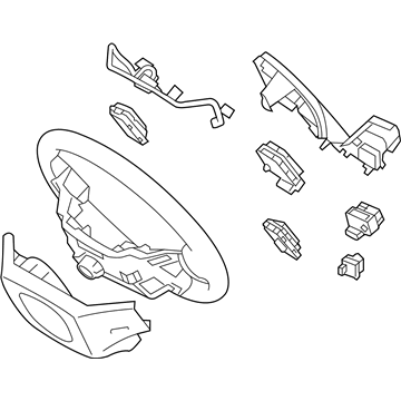 Hyundai 56110-2W894-NBC Steering Wheel Assembly