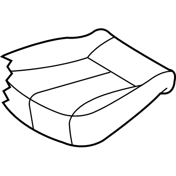 Kia 891604D110CS4 Rear Cushion Trim Assembly, Left