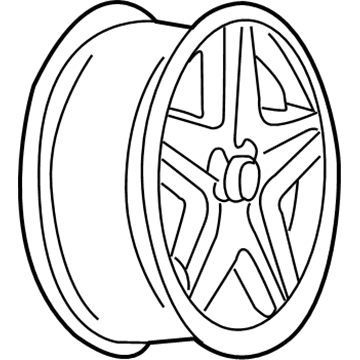 GM 9594550 Alloy Wheel Rim 16X6.5, 5 Lugs